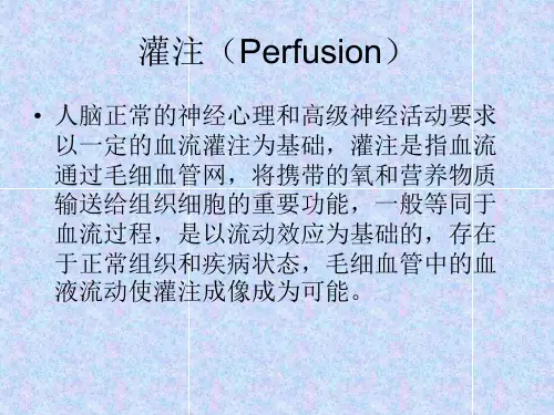 脑灌注成像原理及其应用ppt课件