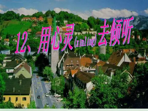 12、《用心灵去倾听》PPT课件(共14张)