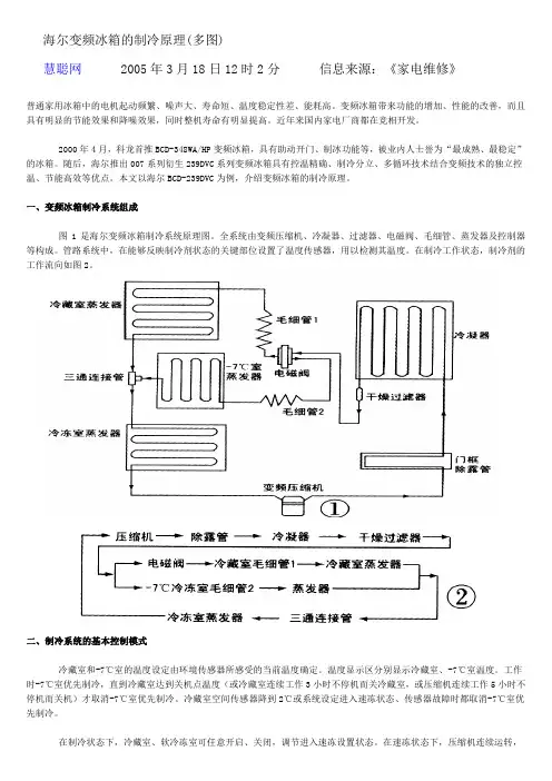 海尔变频冰箱的制冷原理