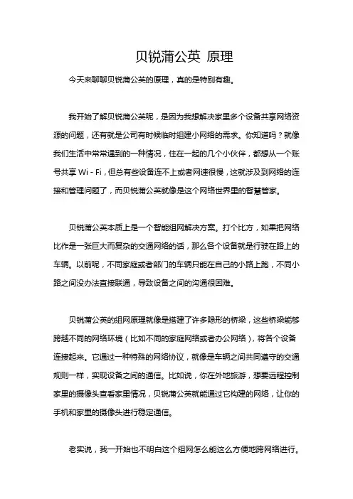 贝锐蒲公英 原理