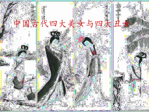 中国古代四大美女和丑女PPT课件