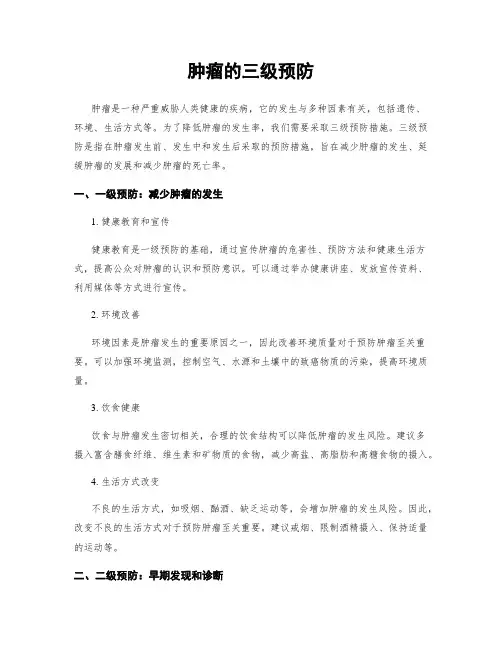 肿瘤的三级预防