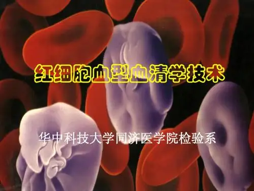 红细胞血型血清学技术