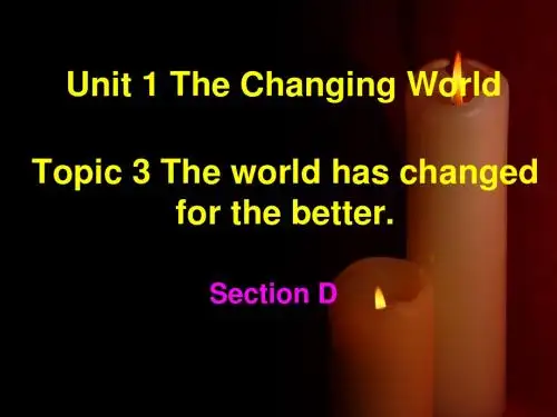 仁爱科普版英语九上Unit 1 Topic3 SectionD课件