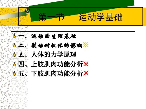 康复医学基运运动学基础ppt课件