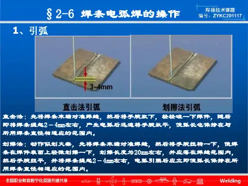 §2-6  焊条电弧焊操作解析