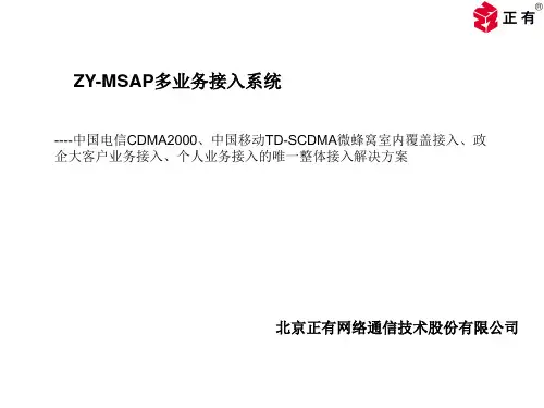 中国电信、中国移动ZY-MSAP接入方案