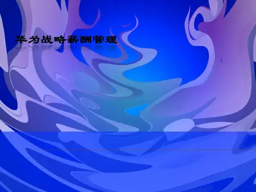 市场华为战略管理及薪酬管理案例分析