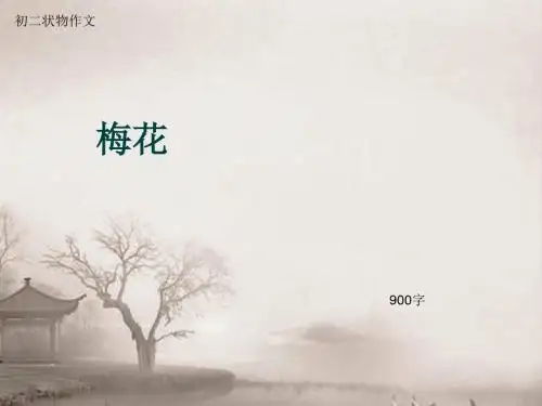 初二状物作文《梅花》900字(总11页PPT)