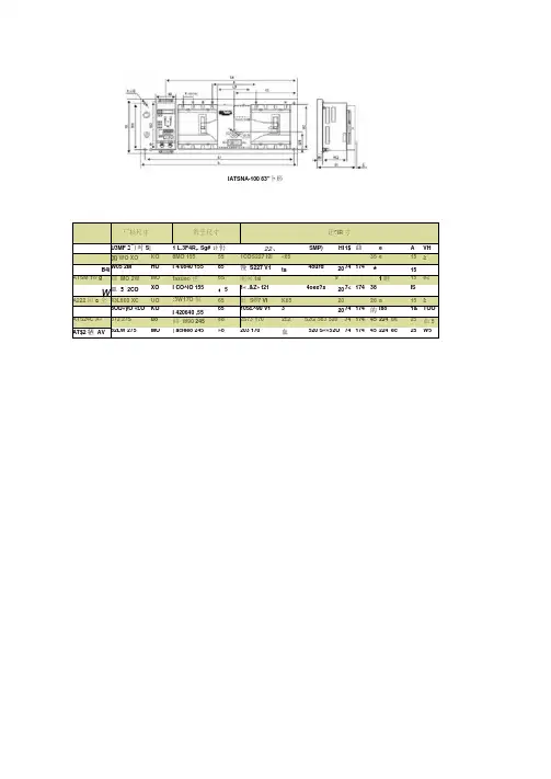 施耐德WATSNA双电源切换控制器说明书