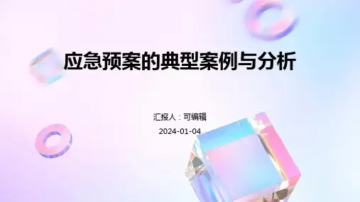 应急预案的典型案例与分析