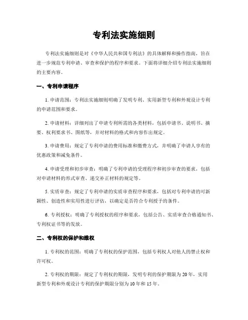专利法实施细则