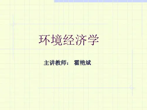 环境经济学课件
