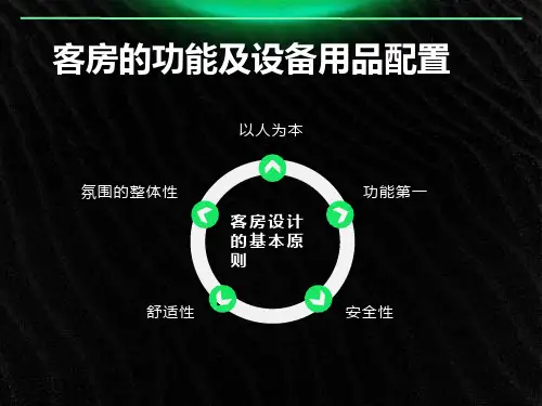 客房的功能及设备用品配置