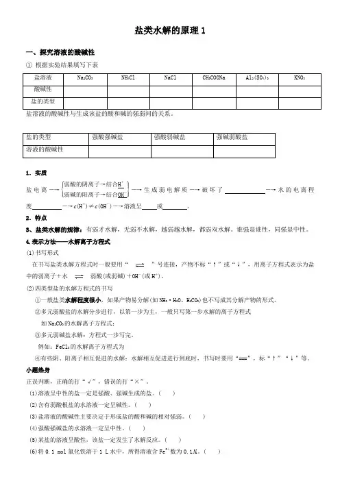 盐类水解4
