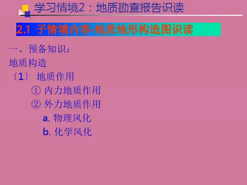 地质勘查报告识读ppt课件