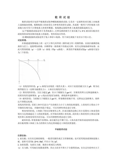载荷试验