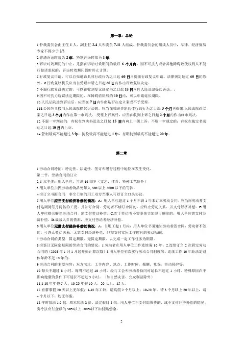 经济法基础笔记