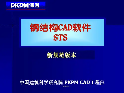 PKPM,STS钢结构模块讲义
