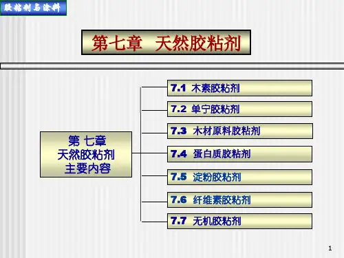 7天然胶粘剂.ppt概述课件