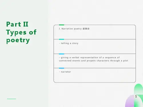 英语诗歌的类型TypesofPoetry
