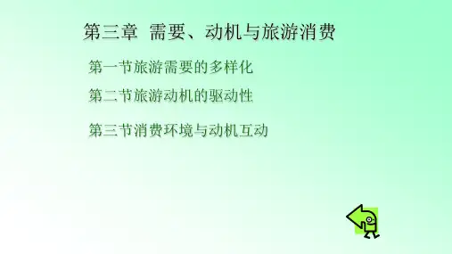 第3章 需要、动机与旅游消费 《旅游心理学》PPT课件