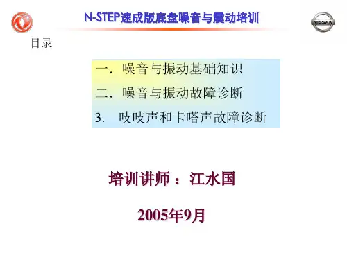 振动和噪音培训提纲ppt课件