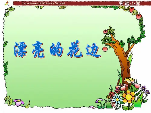 漂亮的花边美术课件PPT