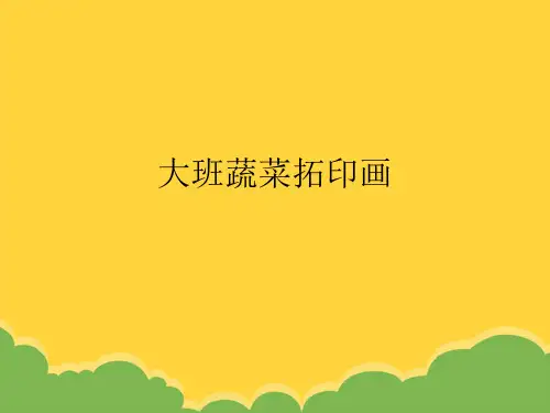 大班蔬菜拓印画ppt选优文档