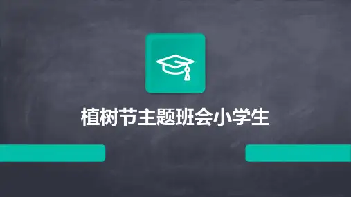 植树节主题班会小学生PPT