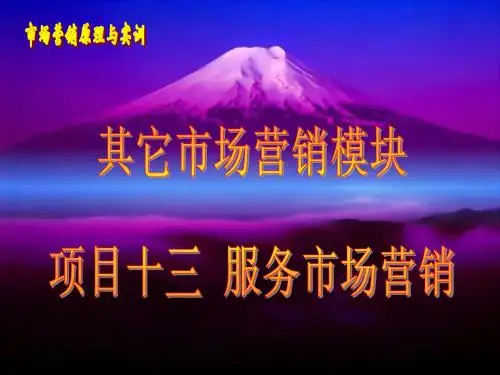 《十三服务营销》PPT课件