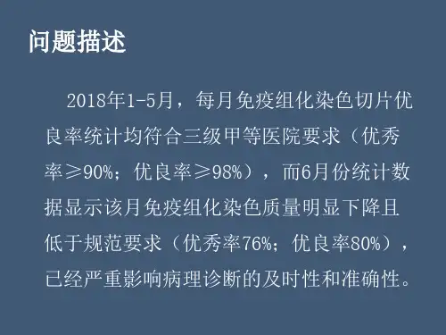 病理科免疫组化染色PDCAppt课件