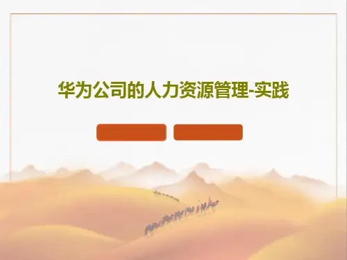 华为公司的人力资源管理-实践共91页