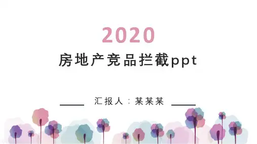 房地产竞品拦截ppt