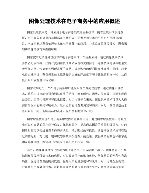 图像处理技术在电子商务中的应用概述