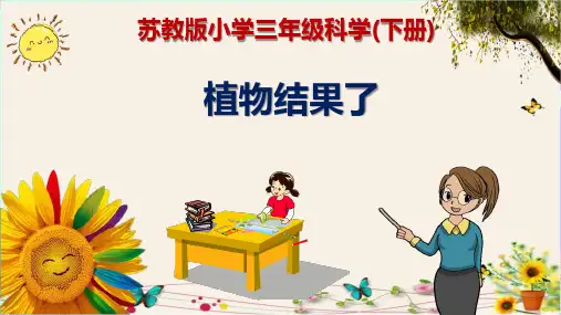 《植物结果了》苏教版小学三年级科学(下册)精品课件PPT