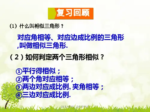 23.3.3.相似三角形的性质经典实用