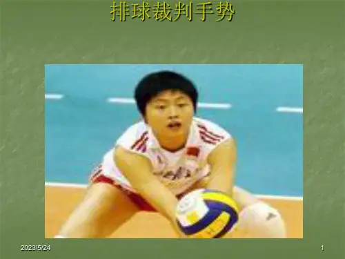 排球裁判手势