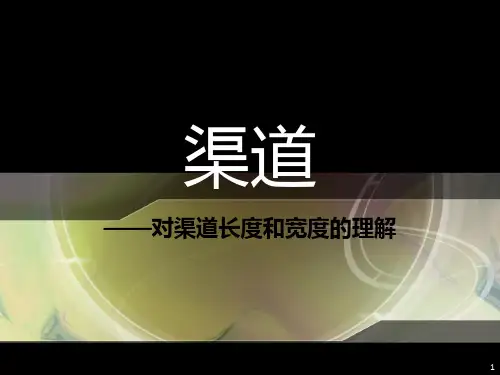 流通渠道长度和宽度PPT课件
