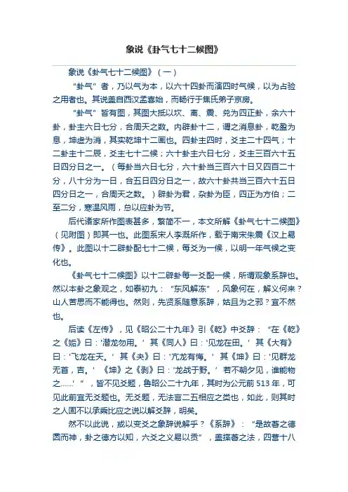 象说《卦气七十二候图》
