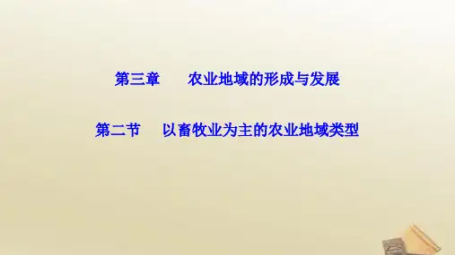高中地理人教版必修二课件 3.3以畜牧业为主的农业地域类型课件 (共24张PPT)
