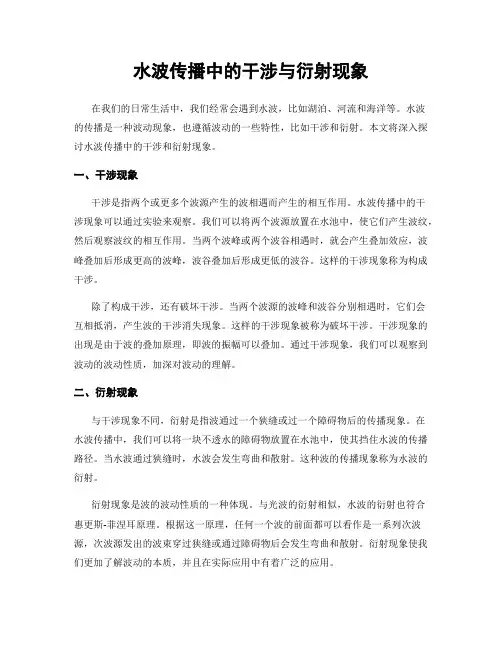 水波传播中的干涉与衍射现象