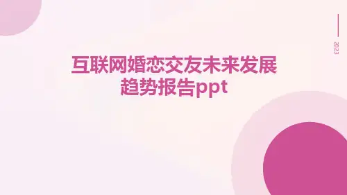 互联网婚恋交友未来发展趋势报告PPT