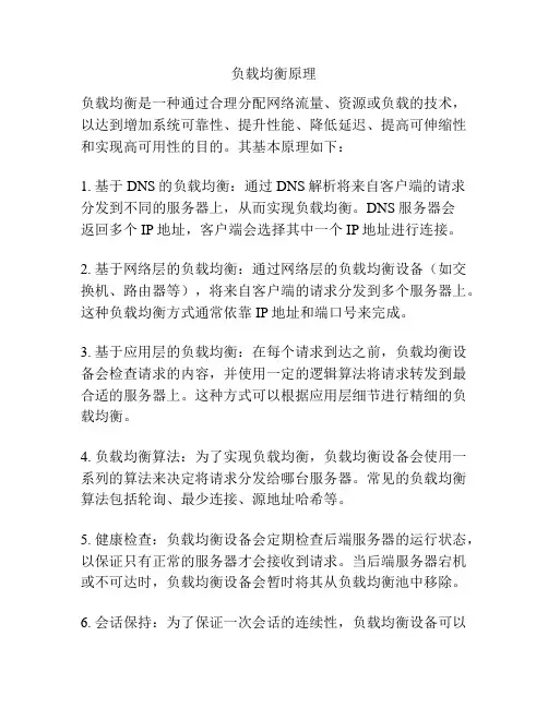 负载均衡原理