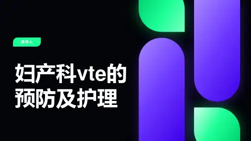 妇产科vte的预防及护理ppt模板