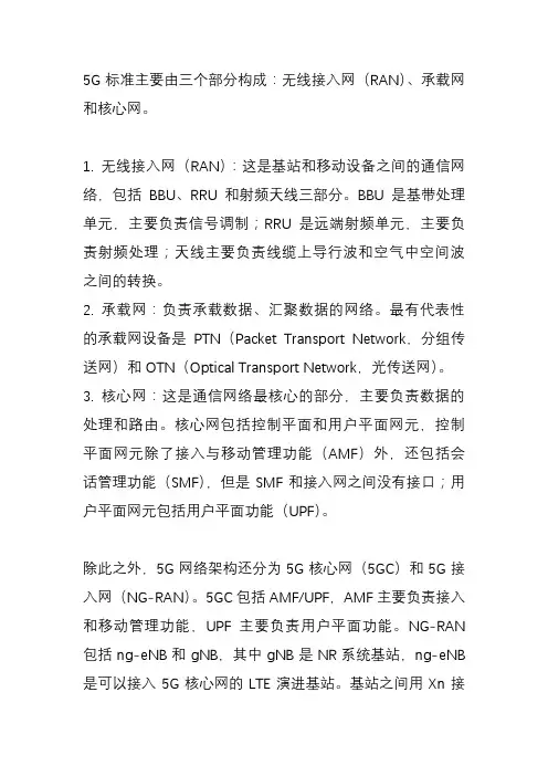 5g标准的构成