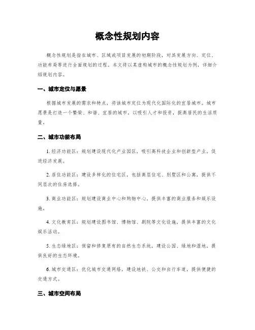 概念性规划内容