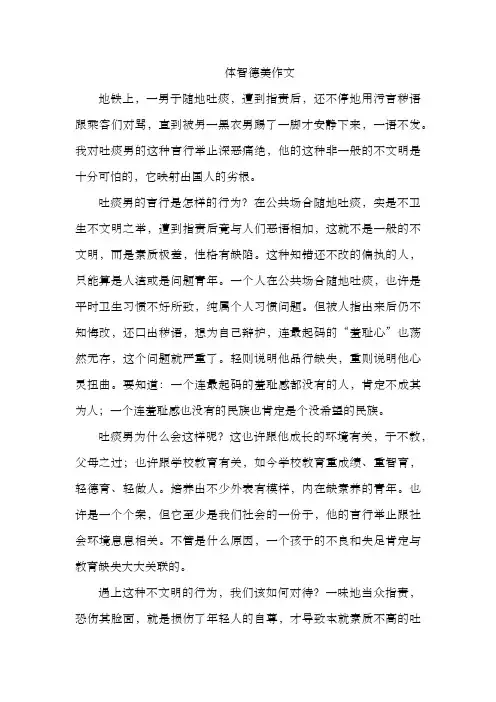 体智德美作文
