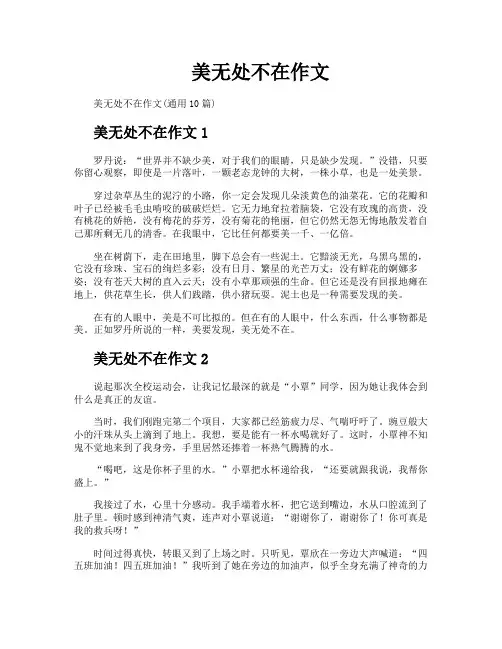 美无处不在作文