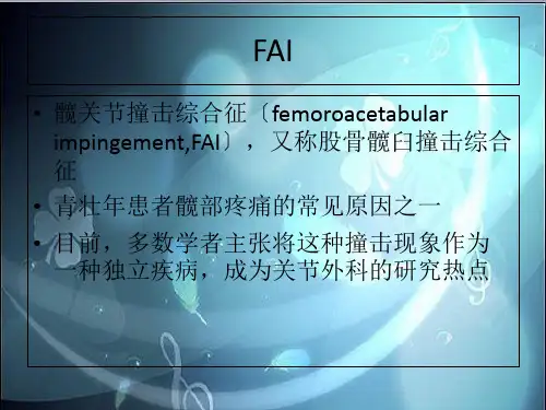 髋关节撞击综合征的影像学诊断完整版课件.ppt